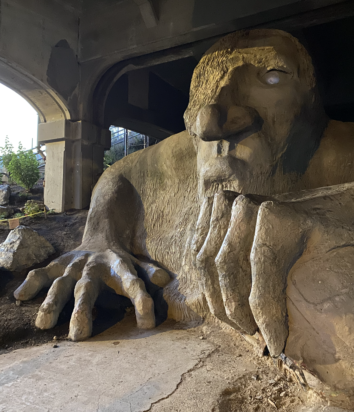 Large troll at troll street bridge